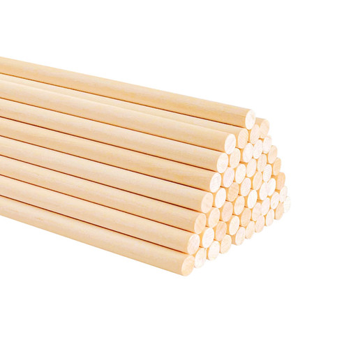 KTOJOY 50PCS Dowel Rods Wood Sticks Wooden Dowel Rods - 1/4 x 12 Inch Precut Dowels for Crafting, Hardwood Dowel Rod Assortment, Wooden Rod Sticks Doweling Rods, Cake Dowels for Tiered Cakes KTOJOY 50PCS Dowel Rods Wood Sticks Wooden Dowel Rods - 1/4 x 12 Inch Precut Dowels for Crafting, Hardwood Dowel Rod Assortment, Wooden Rod Sticks Doweling Rods, Cake Dowels for Tiered Cakes