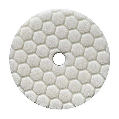 Chemical Guys BUFX114HEX6 Hex-Logic Quantum Light-Medium Polishing Pad, White (6.5 Inch)