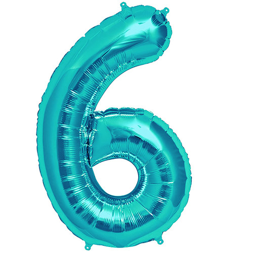 Gifloon Number 6 Balloon, Large number balloons 40 inch, 6th Birthday Party Decorations Supplies 6 Year Old Birthday Sign Decor