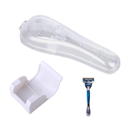 2 Set Manual Razor Case & Shaver Holder,Portable Travel Razor Case and safety Razor Holder,Travel Manual Razor Case,Manual Razor Protector