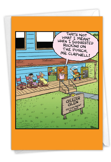 NobleWorks - Funny Retirement Card with Envelope, Colorful Retiree Congrats Greeting - Geezer Glen C2394RTG NobleWorks - Funny Retirement Card with Envelope, Colorful Retiree Congrats Greeting - Geezer Glen C2394RTG