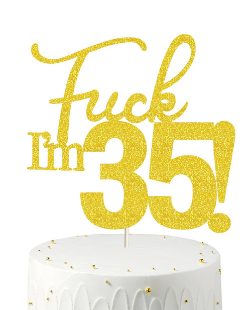 Birthday Gold Cake Toppers for women, 35 cake topper, 35th birthday decorations,35th Birthday Cake Topper, 35 Decorations for Cake, 35 Gold Birthday Decorations thirty five
