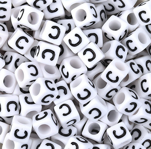 Bxwoum 100PCS Letter Beads White Cube Acrylic Alphabet Beads Letter C Beads for Jewelry Making Bracelets Necklaces 6X6mm(C-100PCS) Bxwoum 100PCS Letter Beads White Cube Acrylic Alphabet Beads Letter C Beads for Jewelry Making Bracelets Necklaces 6X6mm(C-100PCS)