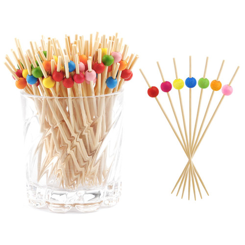 100PCS Cocktail Picks Toothpicks for Appetizers Charcuterie Accessories Cocktail Picks for Drinks Bamboo Toothpicks Cocktail Toothpicks Colorful Pearl Toothpicks for Food Fruit Long Toothpicks 4.7Inch 100PCS Cocktail Picks Toothpicks for Appetizers Charcuterie Accessories Cocktail Picks for Drinks Bamboo Toothpicks Cocktail Toothpicks Colorful Pearl Toothpicks for Food Fruit Long Toothpicks 4.7Inch