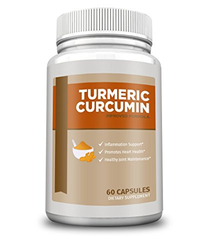 GS Supplements - Turmeric Curcumin for Anti-Inflammatory, Pain Relief, Antioxidant Supplement, 600 mg, 60 Capsules