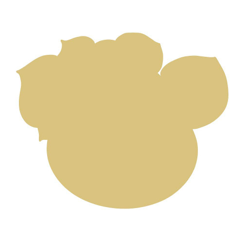 Pig Cutout Unfinished Wood Nursery Kids Room Paint Party Everyday Door Hanger MDF Shape Canvas Style 6 (6")