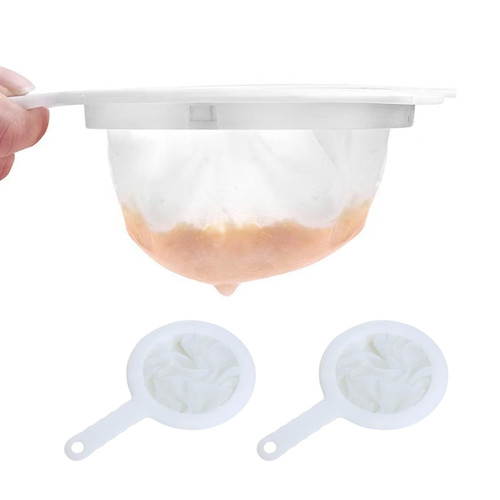 LokweeTal Fine Nylon Mesh Strainer Nylon Mesh Filter Spoon Milk Yogurt Filter for Soy Milk Coffee Kitchen Supply 100+200+400 Mesh 3PCS Food Strainers LokweeTal Fine Nylon Mesh Strainer Nylon Mesh Filter Spoon Milk Yogurt Filter for Soy Milk Coffee Kitchen Supply 100+200+400 Mesh 3PCS Food Strainers