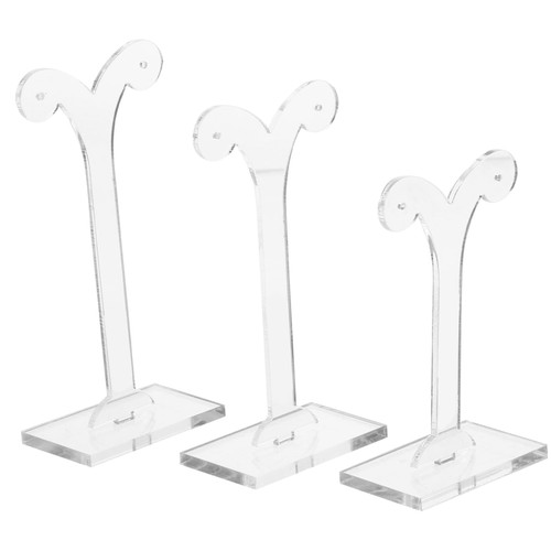BESTOYARD Earring Hanger Rack 3Pcs bean sprouts display stand acrylic earring holder earring display rack earring display stand acrylic trays for display jewelry rack earrings shelf tool