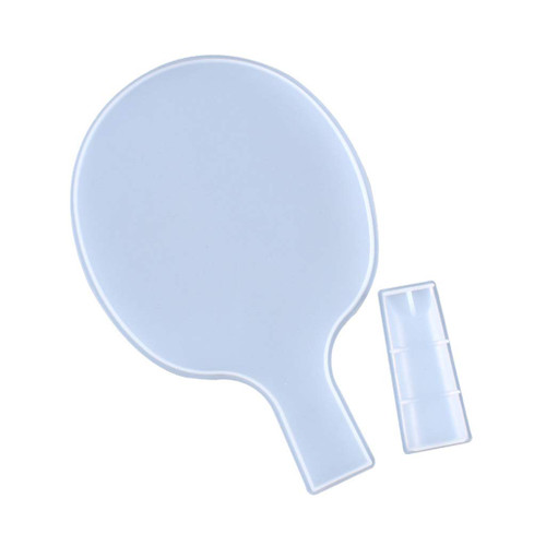 DIY Crafts Making Tools Crystal Epoxy Resin Mold for Pong Racket Casting Silicone Mould Earring Epoxy Resin Molds