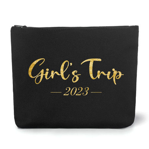 Weekender Bag Bachelorette Party Makeup Bag Girls Trip Gifts Favors Friendship Gifts for Women Friends Sister Besties Birthday Bridal Shower Wedding Engagement Party Decoration- Girls' Trip 2023