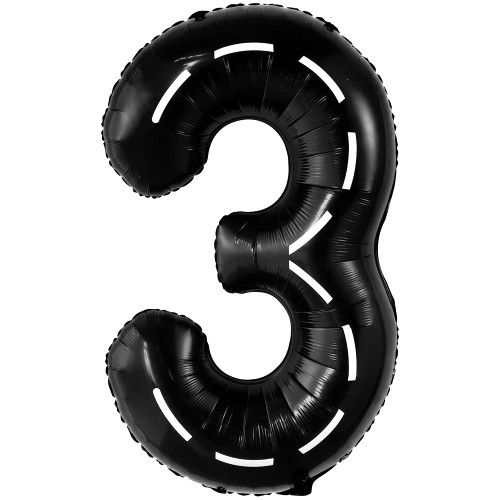 KatchOn, Giant Race Car Number 3 Balloon - 40 Inch | Number 3 Race Car Balloon | 3 Balloon Number for Race Car Birthday Party Supplies 3 Year Old | Construction Birthday Party Supplies 3 Year Old