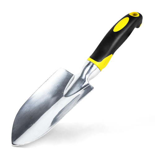Garden Shovel, Hand Shovel with Soft Rubberized Non-Slip Ergonomic Handle, Garden Tools for Planting Transplanting, Weeding, Moving and Smoothing Soil