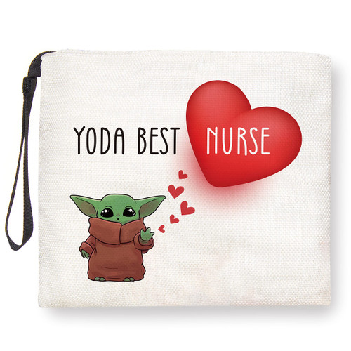 Nurse Gifts for Women- Yoda Best Nurse -Nurse Appreciation Gifts for RN Nurses Practitioner, Thank You Gifts for Nursing Graduation Birthday Christmas Nurses Day Gift Makeup Bag Nurse Gifts for Women- Yoda Best Nurse -Nurse Appreciation Gifts for RN Nurses Practitioner, Thank You Gifts for Nursing Graduation Birthday Christmas Nurses Day Gift Makeup Bag
