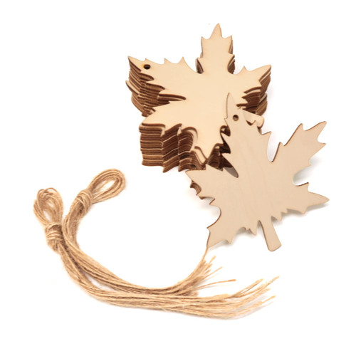 Honbay 20PCS Maple Leaves Wooden Hanging Ornaments Leaf Shaped Unfinished Blank Wood Pieces Wood Slices Wood Chips Embellishments Wooden Gift Tags Honbay 20PCS Maple Leaves Wooden Hanging Ornaments Leaf Shaped Unfinished Blank Wood Pieces Wood Slices Wood Chips Embellishments Wooden Gift Tags