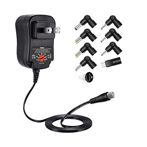 Belker 18W Universal AC/DC Power Adapter for Household Electronics Router Smart Phone Mp3 Tablets CCTV Cameras, Output Volt 3V 4.5V 5V 6V 7.5V 9V 12V 1.5A 1500mA Compatible with 12W Belker 18W Universal AC/DC Power Adapter for Household Electronics Router Smart Phone Mp3 Tablets CCTV Cameras, Output Volt 3V 4.5V 5V 6V 7.5V 9V 12V 1.5A 1500mA Compatible with 12W
