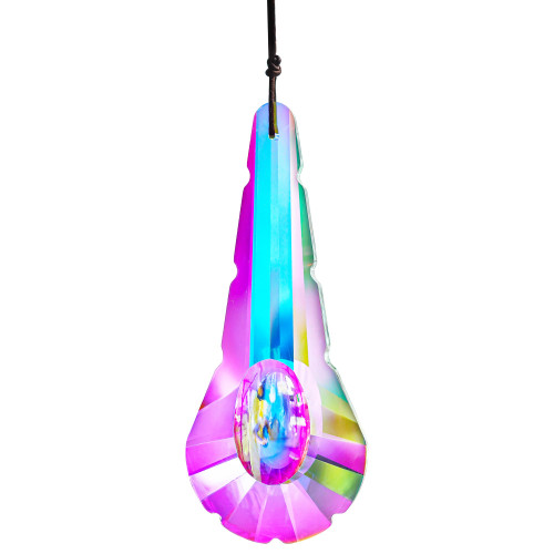 120mm AB Coating Crystal Prism Sun Catchers Hanging Ornament Rainbow Glass Prism Suncatcher for Window,Home,Garden,Christmas Decor