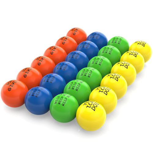 Pllieay Motivational Bouncy Balls for Kids, 24Pieces 32mm 4 Styles Bouncy Ball Party Favors for Kids, Motivating, Stress, Prizes and Birthdays Gift Pllieay Motivational Bouncy Balls for Kids, 24Pieces 32mm 4 Styles Bouncy Ball Party Favors for Kids, Motivating, Stress, Prizes and Birthdays Gift