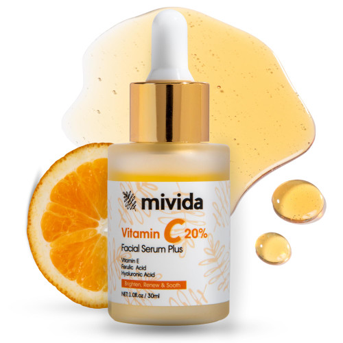 20% Vitamin C Serum For Face | Enriched with Hyaluronic Acid, Ferulic Acid and Vitamin E | Face Serum For Dark Spots, Fine Line and Wrinkles | Natural, No Artificial Colors | 1 fl oz 20% Vitamin C Serum For Face | Enriched with Hyaluronic Acid, Ferulic Acid and Vitamin E | Face Serum For Dark Spots, Fine Line and Wrinkles | Natural, No Artificial Colors | 1 fl oz