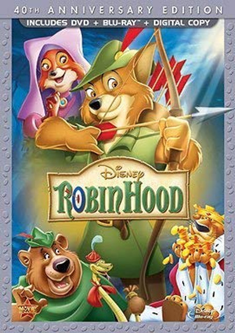 ROBIN HOOD 40th Anniversary Edition DVD Blu-Ray Combo Pack w/Digital Copy ROBIN HOOD 40th Anniversary Edition DVD Blu-Ray Combo Pack w/Digital Copy