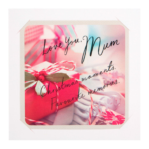Hallmark Christmas Card to Mum 'Favourite Memories' - Small Square