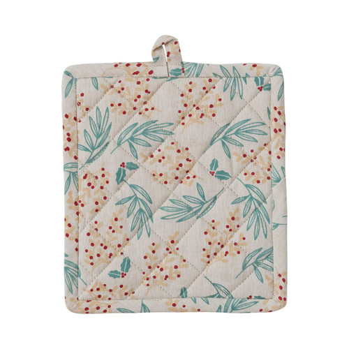Creative Co-Op Floral Printed Pot Holder