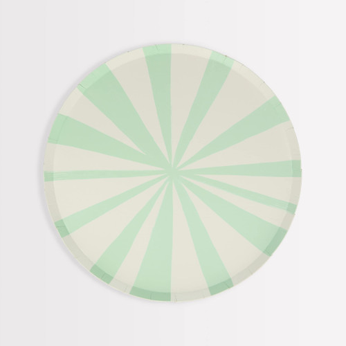 Meri Meri Mint Stripe Side Plates (Pack of 8)