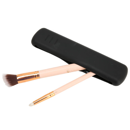 Travel Makeup Brush Holder,Makeup Brush Organizer, Silicone Travel Makeup Brush Bag, Portable Fashion Soft Silicone Makeup Tools Organizer For Travel(black) Travel Makeup Brush Holder,Makeup Brush Organizer, Silicone Travel Makeup Brush Bag, Portable Fashion Soft Silicone Makeup Tools Organizer For Travel(black)