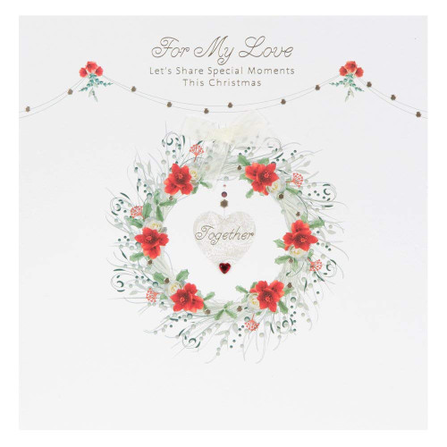 Hallmark Large Square Christmas Love Contemporary Card
