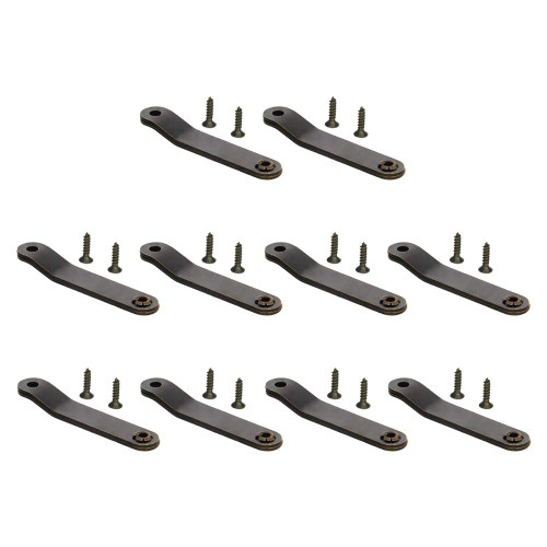 MroMax Folding Support Hinge, 55mm/10.17" Rotatable Folding Lid Support Stay Hinges, Bronze Tone Iron Lid Support Hinges for Wooden Boxes and Jewelry Cases 10 Pcs