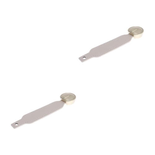 Angoily 2pcs Drawer pulls Cabinet Door Handles Drawer Handles Leather pulls Cabinet pulls Leather Furniture Handle Drawer Leather Puller Cabinets Knobs Leather Handle Luggage Cupboard