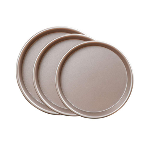 YARDWE Silicone Bread Loaf Pan Pizza Pans Pizza Baking Pan Pizza Tray Carbon steel Pizza Baking Sheet Serving Tray Crisper Pan Bakewares Round for Home Kitchen Oven 6 Inch Silicone Bakeware