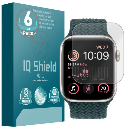 IQShield Matte Screen Protector Compatible with Apple Watch SE (40mm)(6-Pack) Anti-Glare Anti-Bubble TPU Film