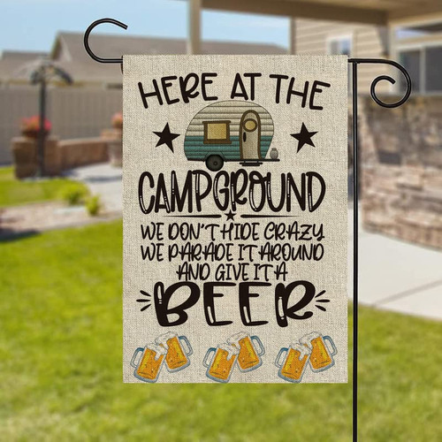Camping Garden Flag 12.5x18 Inch Year Yard Flag Burlap Banners Vertical Double Sided for Farm House Outside Camping Lover Gift Travel Trailer Flag Camping Garden Flag 12.5x18 Inch Year Yard Flag Burlap Banners Vertical Double Sided for Farm House Outside Camping Lover Gift Travel Trailer Flag