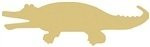 Gator Cutout Unfinished Wood Swamp Crocodile Alligator Zoo Animal MDF Shape Canvas Style 1 (6")