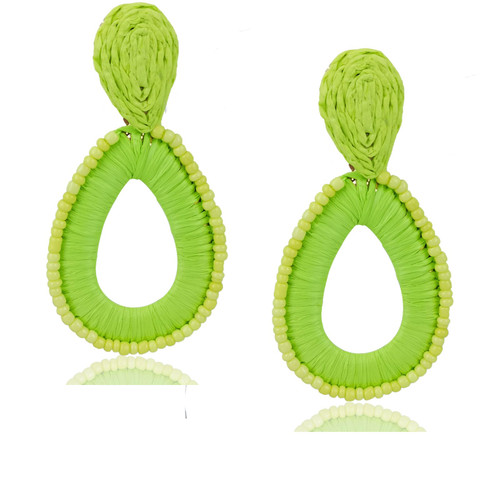 Statement Teardrop Dangle Earrings Boho Beaded Earrings Handwoven Drop Earrings for Women Girls Jewelry Gifts