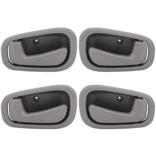 LUJUNTEC Interior Door Handles Driver Passenger Side Replacement for 1998-2002 for Toyota Corolla Texture Grey(4pcs)