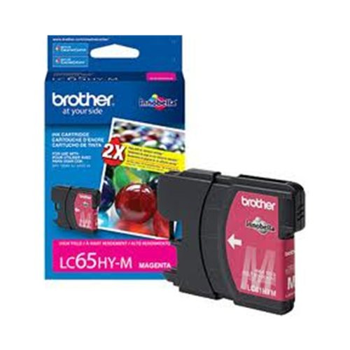 Brother LC65HYM OEM Magenta Ink Cartridge,High Yield