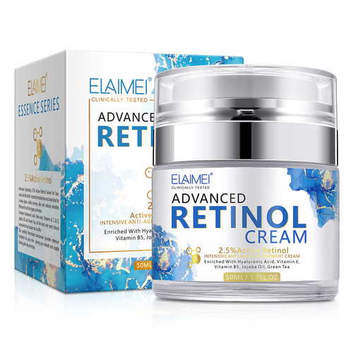 Retinol Cream for Face with 2.5% Retinol, Hyaluronic Acid Vitamin E - Anti Aging Moisturizer Day & Night Cream for Men Women ,for All Skin Types