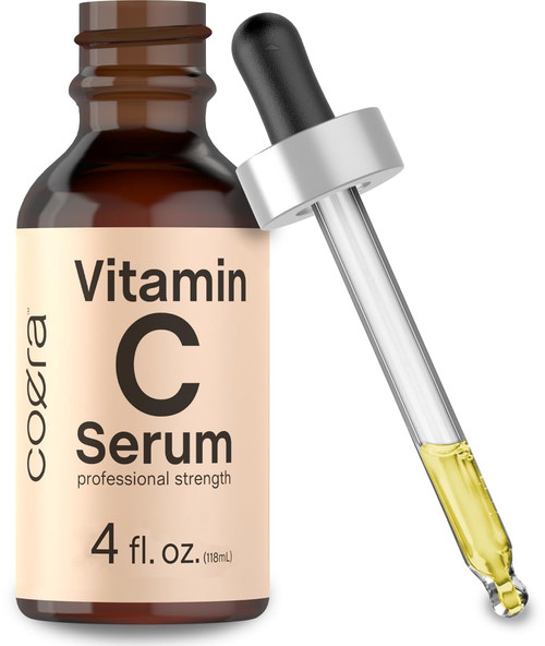 Vitamin C Serum for Face & Skin | 4 Ounces | Brightening Serum for Dark Spots | Paraben & SLS Free