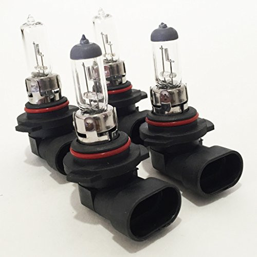 Mega Racer Combo 9006-HB4 55W 9005-HB3 65W Clear 4300K Xenon Halogen Headlight Bulb (High/Low Beam) Stock Head Light USA