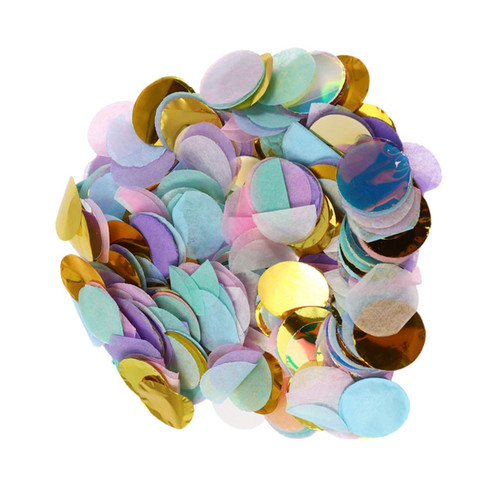 Gadpiparty Baby Decor Glitter Tissue Paper Baby Balloon Circle Paper Confetti Party Confetti Dot Confetti Wedding Party Supplies Balloons Filler Decor Confetti Table Mermaid Decorate Round