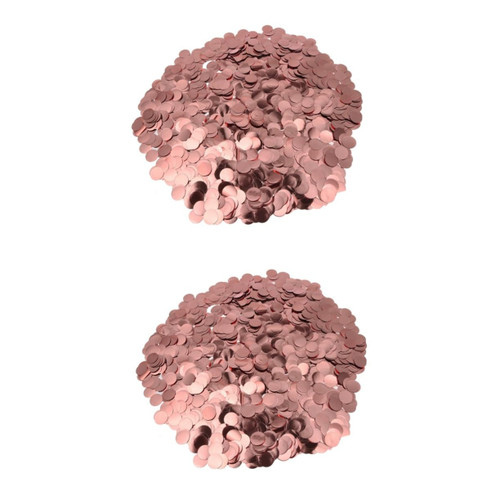 ABOOFAN 2pcs gold decor wedding balloons glitter tissue paper christmas decor gold confetti metallic confetti dot Round Tissue Paper Table Confetti rose gold decorate flash party table