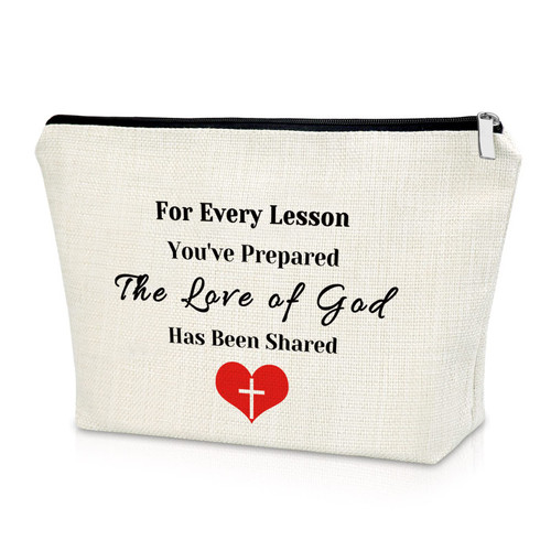 Sunday School Teacher Gift Christmas Gift Makeup Bag Religious Gift for Women Christian Teacher Appreciation Gifts Cosmetic Bag Birthday Thanksgiving Christmas Gifts Cosmetic Travel Pouch Sunday School Teacher Gift Christmas Gift Makeup Bag Religious Gift for Women Christian Teacher Appreciation Gifts Cosmetic Bag Birthday Thanksgiving Christmas Gifts Cosmetic Travel Pouch