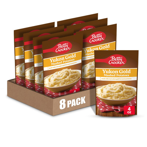Betty Crocker Yukon Gold Mashed Potatoes, 4 ounces (Pack of 8) Betty Crocker Yukon Gold Mashed Potatoes, 4 ounces (Pack of 8)