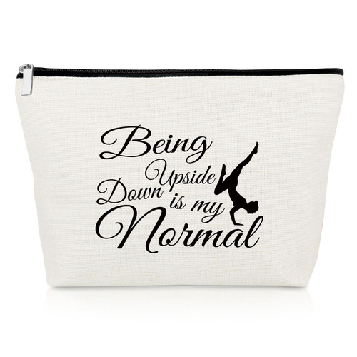 Gymnastics Gifts Makeup Bag Gymnastic Lover Gifts for Gymnastics Team Gifts Inspirational Gift for Gymnastics Coach Thank You Gifts for Gymnastics Christmas Graduation Gift Travel Bag Cosmetic Pouch