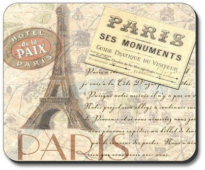 Paris Travel Themed Mouse Pad - By Art Plates