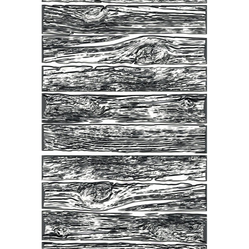 Sizzix 3-D Texture Fades Embossing Folder Mini Lumber by Tim Holtz, 665460, Multicolor