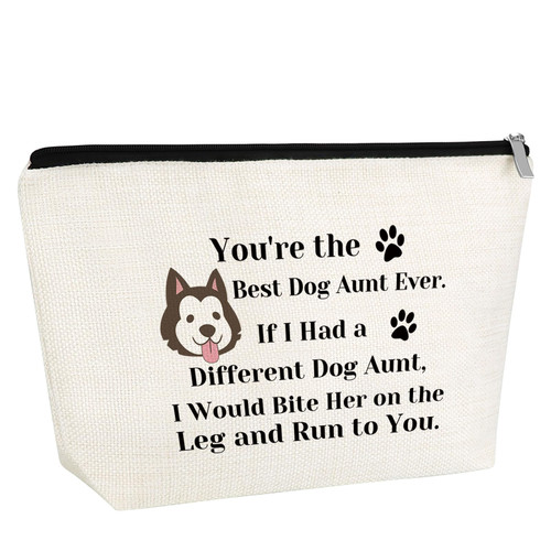 Gfhzdmf Dog Aunt Gift Dog Lovers Gift Makeup Bag for Dog Aunt Dog Lovers Women Pet Owner Friendship Gift for Best Friends Mothers Day Gift Christmas Birthday Gift for Her Sister Cosmetic Travel Pouch Gfhzdmf Dog Aunt Gift Dog Lovers Gift Makeup Bag for Dog Aunt Dog Lovers Women Pet Owner Friendship Gift for Best Friends Mothers Day Gift Christmas Birthday Gift for Her Sister Cosmetic Travel Pouch