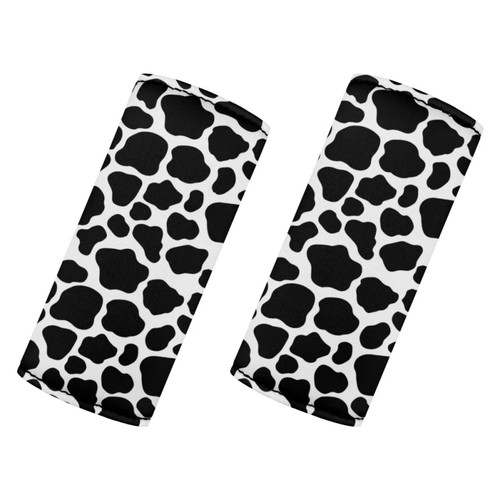 DISNIMO Cow Print Neoprene Luggage Handle Wrap for Suitcase Identifier Luggage Makers Covers Wraps Travel Accessories Car Grab Handle Wrap
