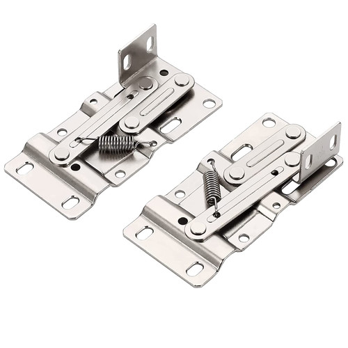 Flip Out Tray Hinge, Dumping Tray Hinges, Cabinet Organizer Spring Hinges,45 Degree Pivot Hinge,Tip Out Sink Tray Standard Sink Hinge Scissor Hinge?Kitchen Sink Drawer Tip Out Tray Kit 2pcs(Steel)